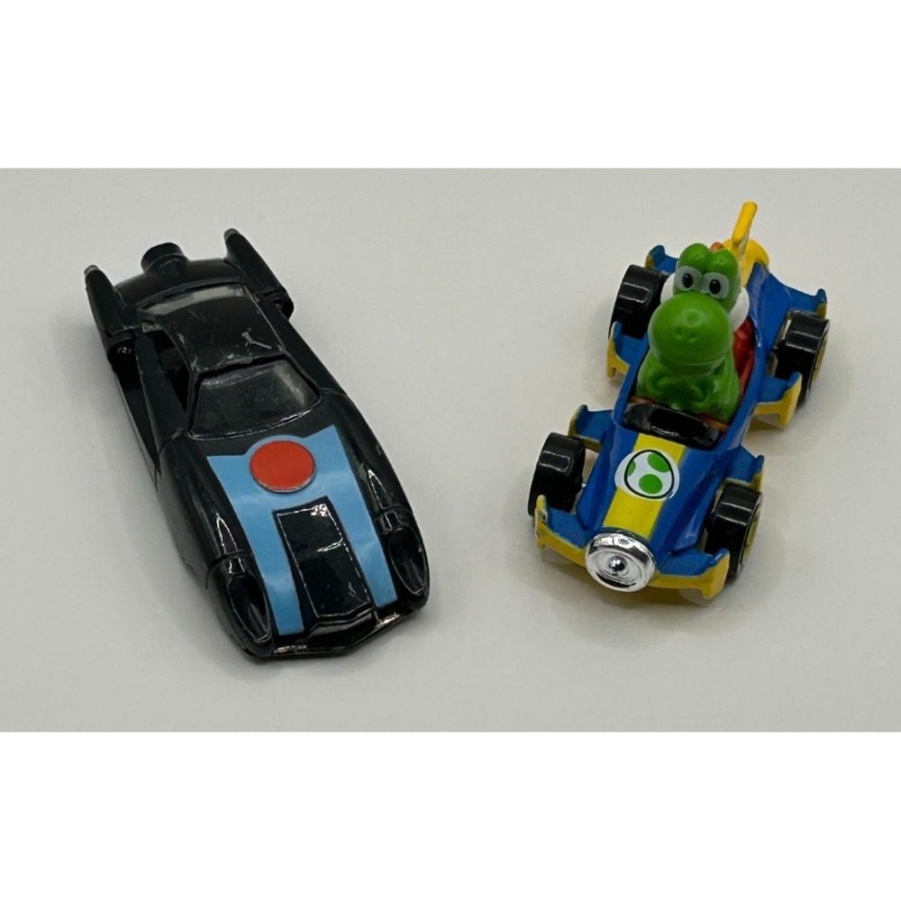 Hot Wheels Mario Kart Yoshi & Disney Pixar Character Cars Lot of 2 Die Cast